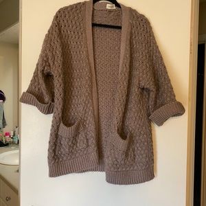 Goodnight macaroon dusty purple oversized cardigan